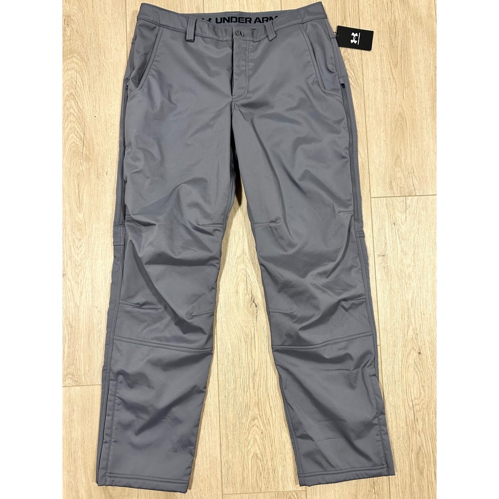 Under Armour Mens‎ Expanse Softshell Pants Gray 1387001 Fleece Lined 36/34 NEW